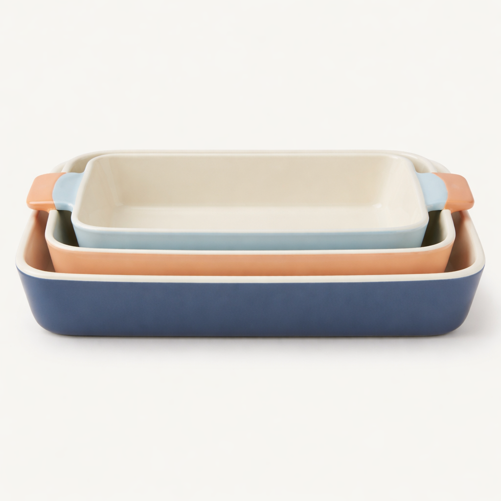 Nesting Baking Dish Set, 3 Pieces - front