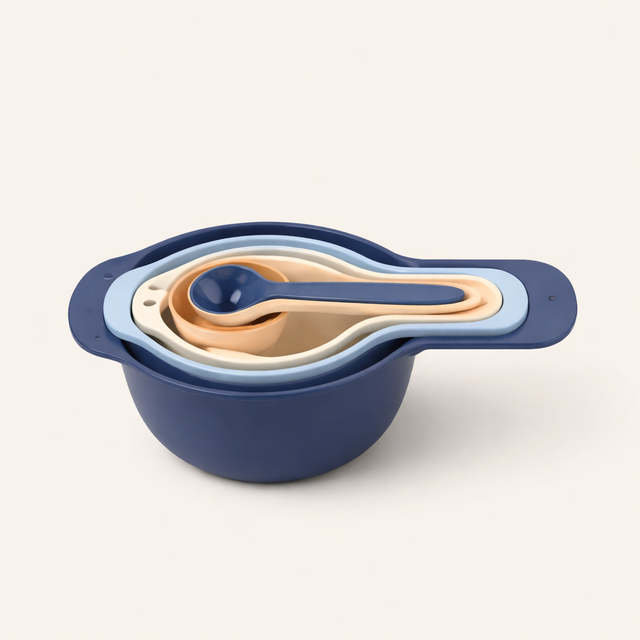 Nesting Measuring Cup and Spoon Set - front