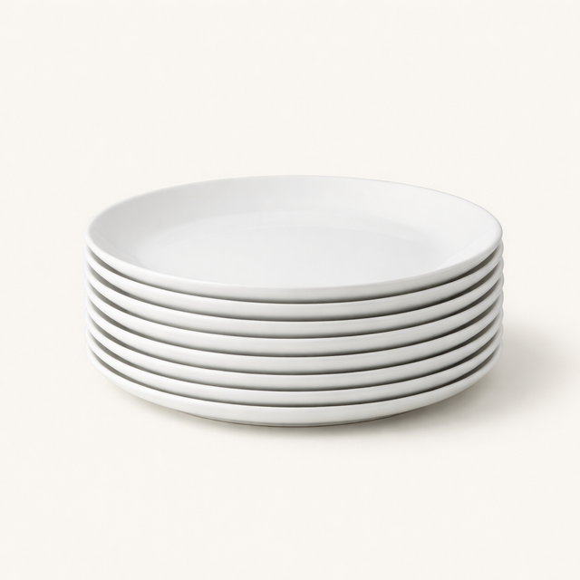 Stackable Dinner Plate Set, 8 Pieces - front