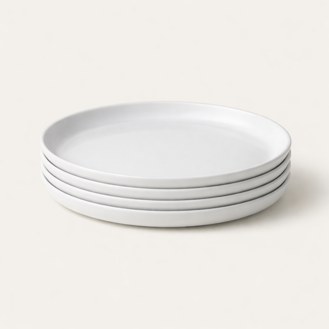 Stackable Dinner Plate Set, 4 Pieces - front