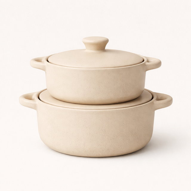 Stackable Casserole Dish Set with Lids - front