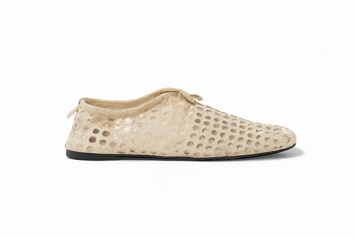 leichte Damen-Slipper in Hellbeige